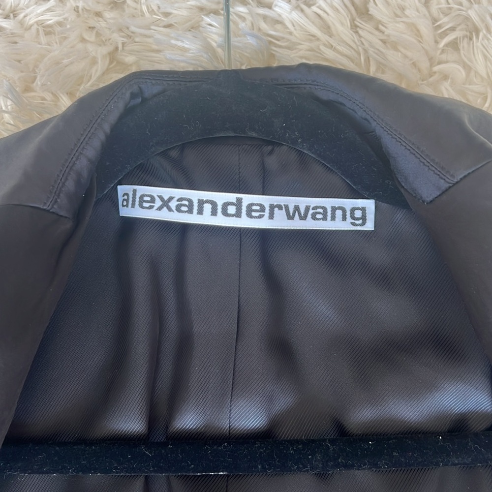 Alexander Wang Black Cinched Waist Blazer in Black Size 2 - Picture 7 of 7